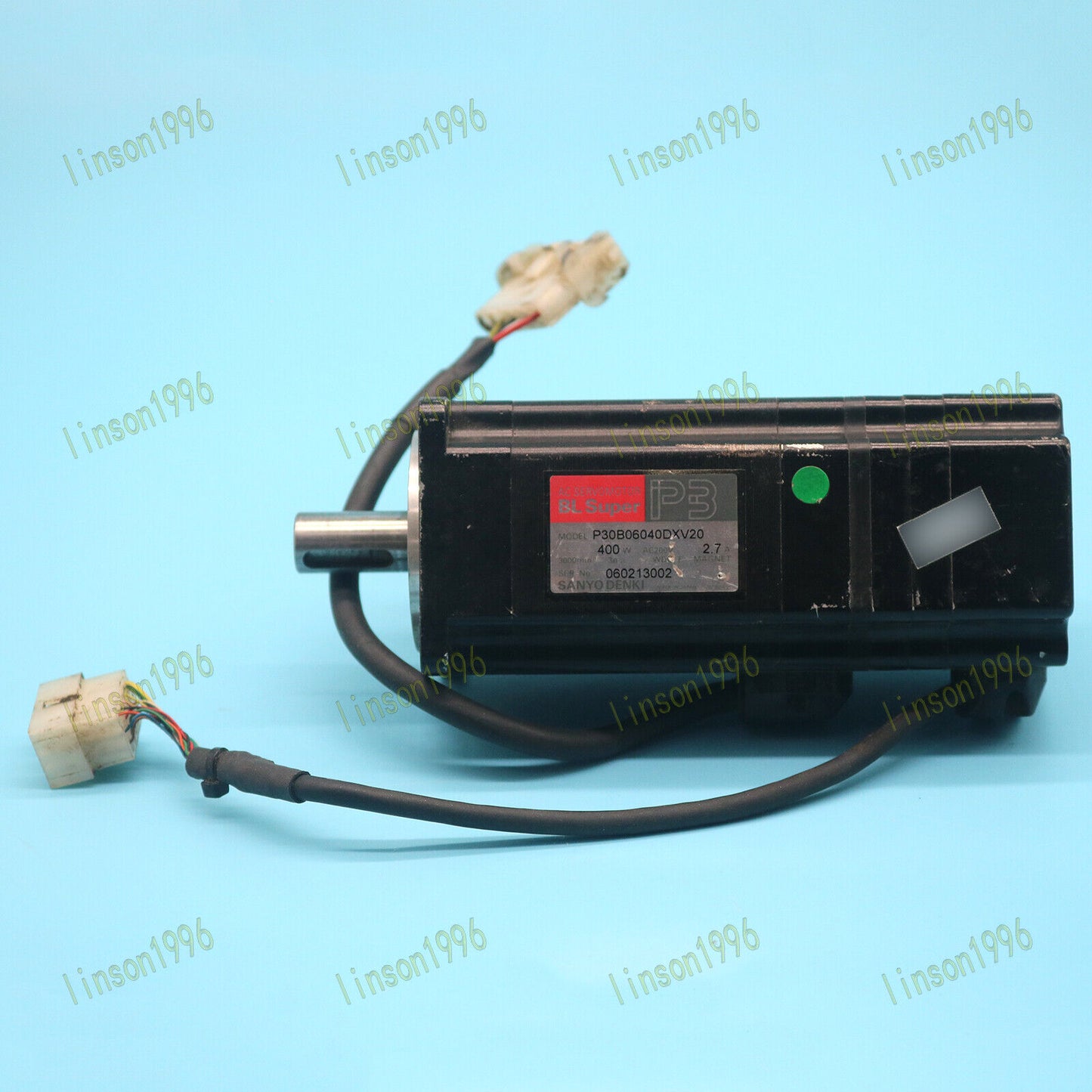 used P30B06040DXV20 servo motor tested OK for Sanyo - SANYO