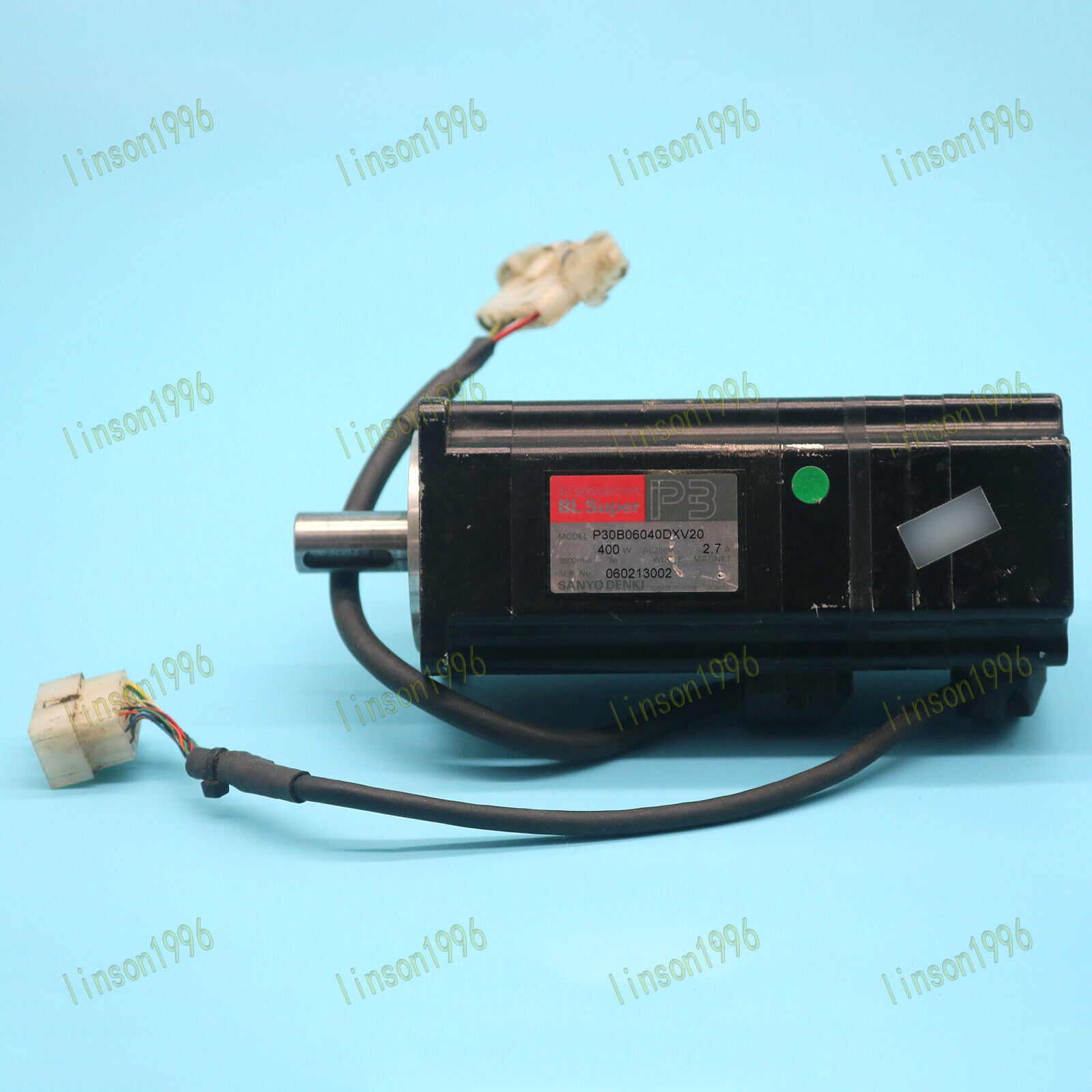 used P30B06040DXV20 servo motor tested OK for Sanyo - SANYO