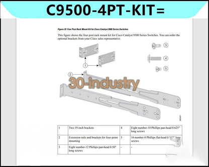 1SET New For C9500-4PT-KIT= Rack Mount Kit Special For C9500-24X-A - KOEED