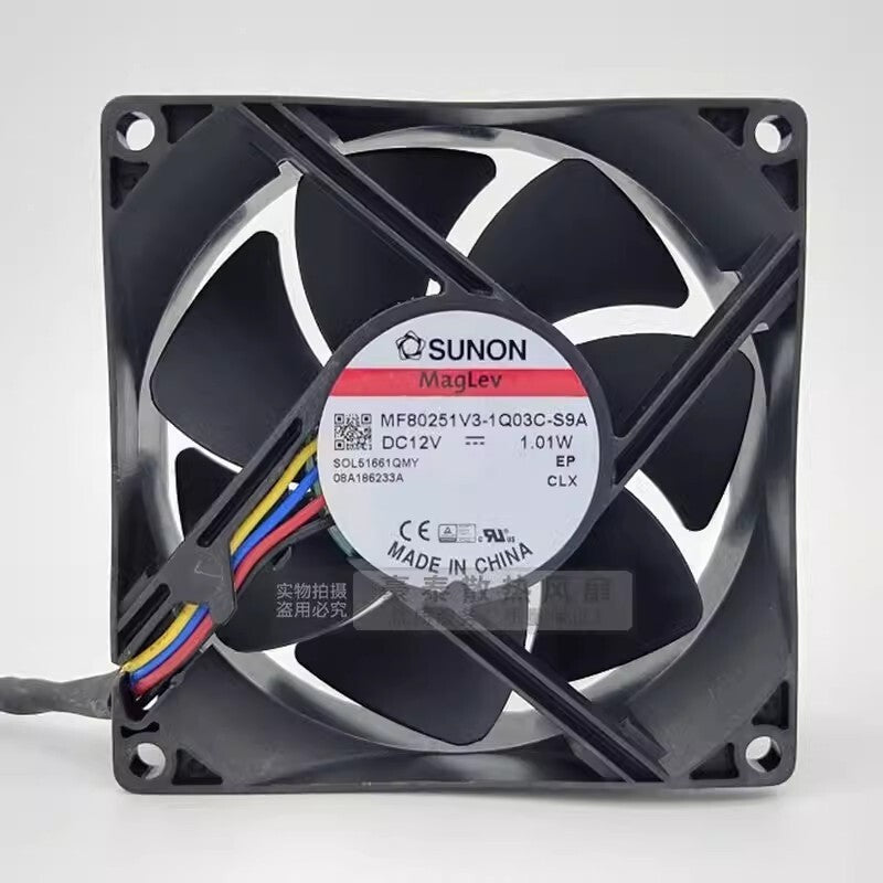 SUNON MF80251V3-1Q03C-S9A 8025 DC12V 1.01W 8CM 4-Wire Silent Cooling Fan