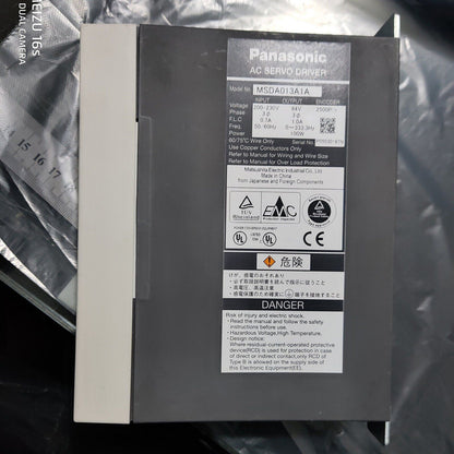 Panasonic AC Servo Driver MSDA013A1A - PANASONIC