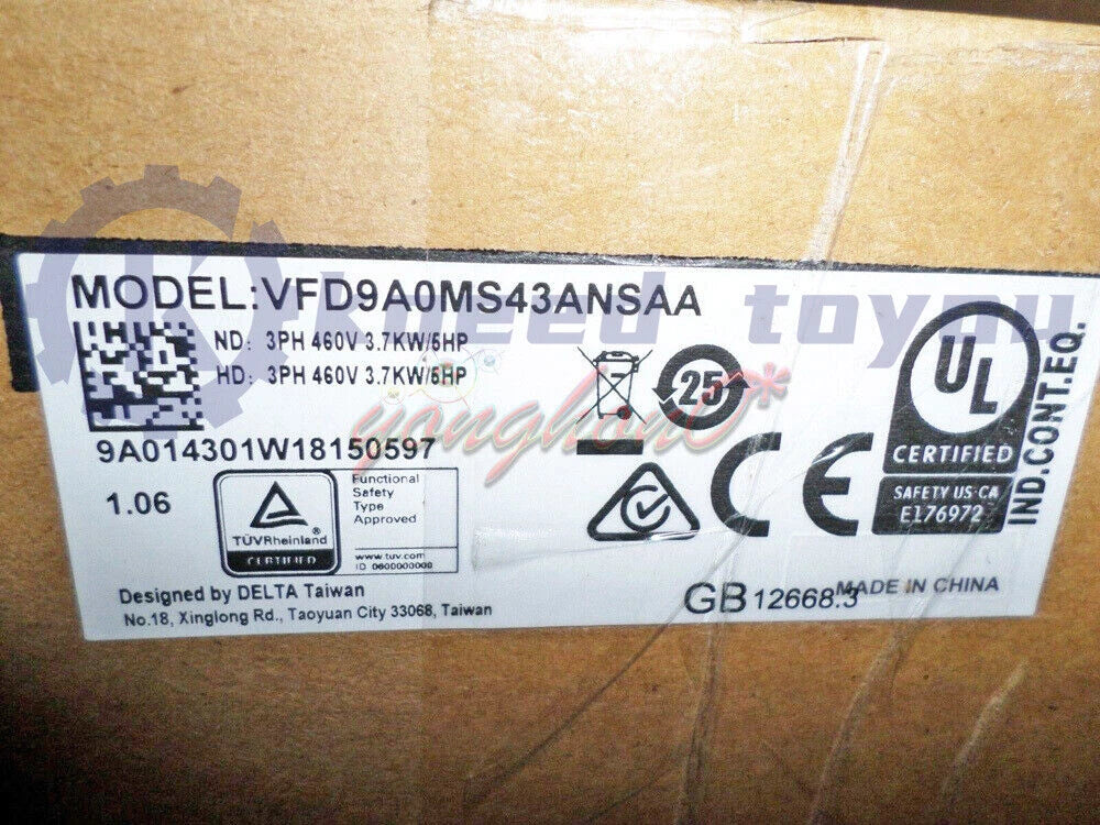 1Pcs Delta VFD9A0MS43ANSAA Inverter