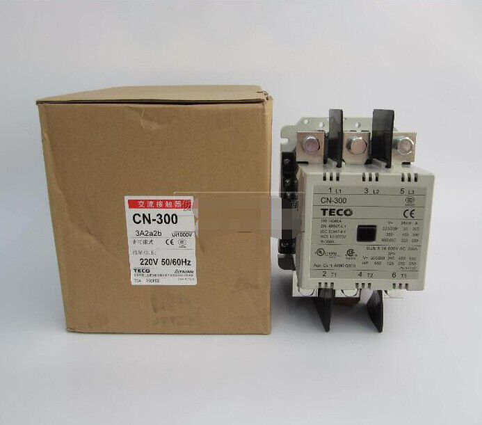 new 1PCS TECO CN-300 CN300 Contactor 3A2a2b 220V IN BOX - TECO