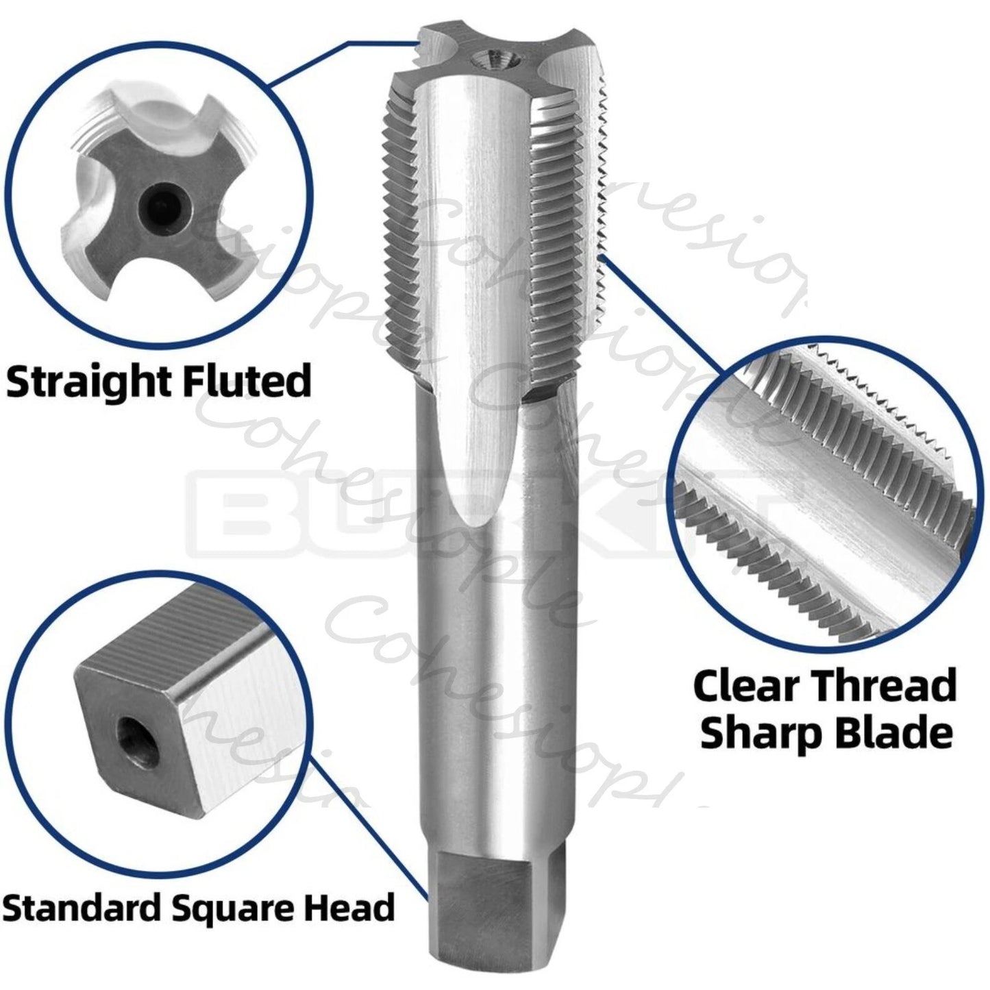 M24 X 0.75 Tap and Die Set Right Hand, M24X0.75 Machine Tap and Round Die