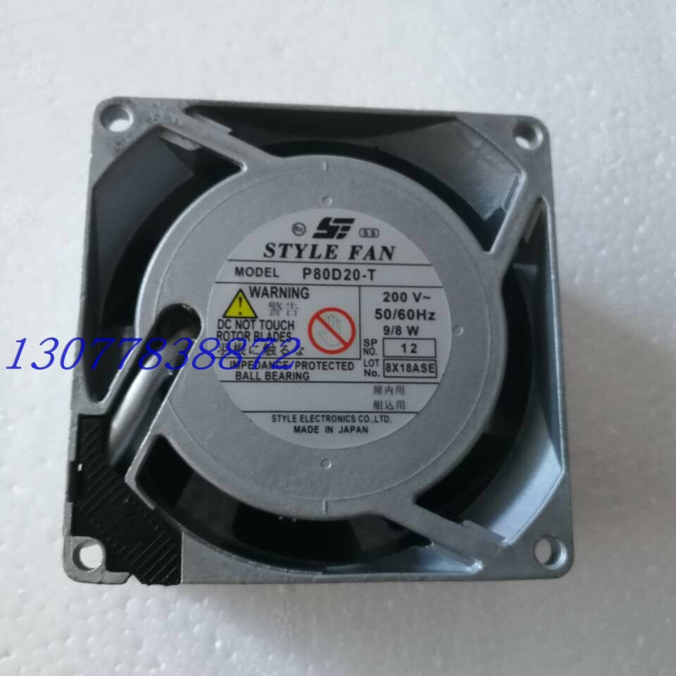1pcs  STYLE FAN P80D20-T 200V 9 / 8W 8CM cooling fan