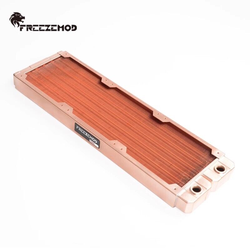 new 360mm Radiator All-red Copper Computer Water Cooling Row 7mm G1/4*2