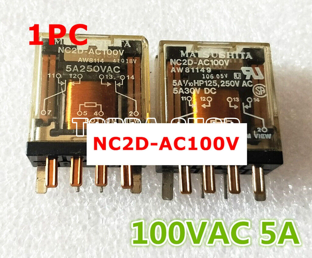 NC2D-AC100V 5A 100V Relay 100W - PANASONIC