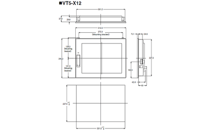 new KEYENCE VT5-X12 12 Inch TFT Color Touch Screen - KEYENCE