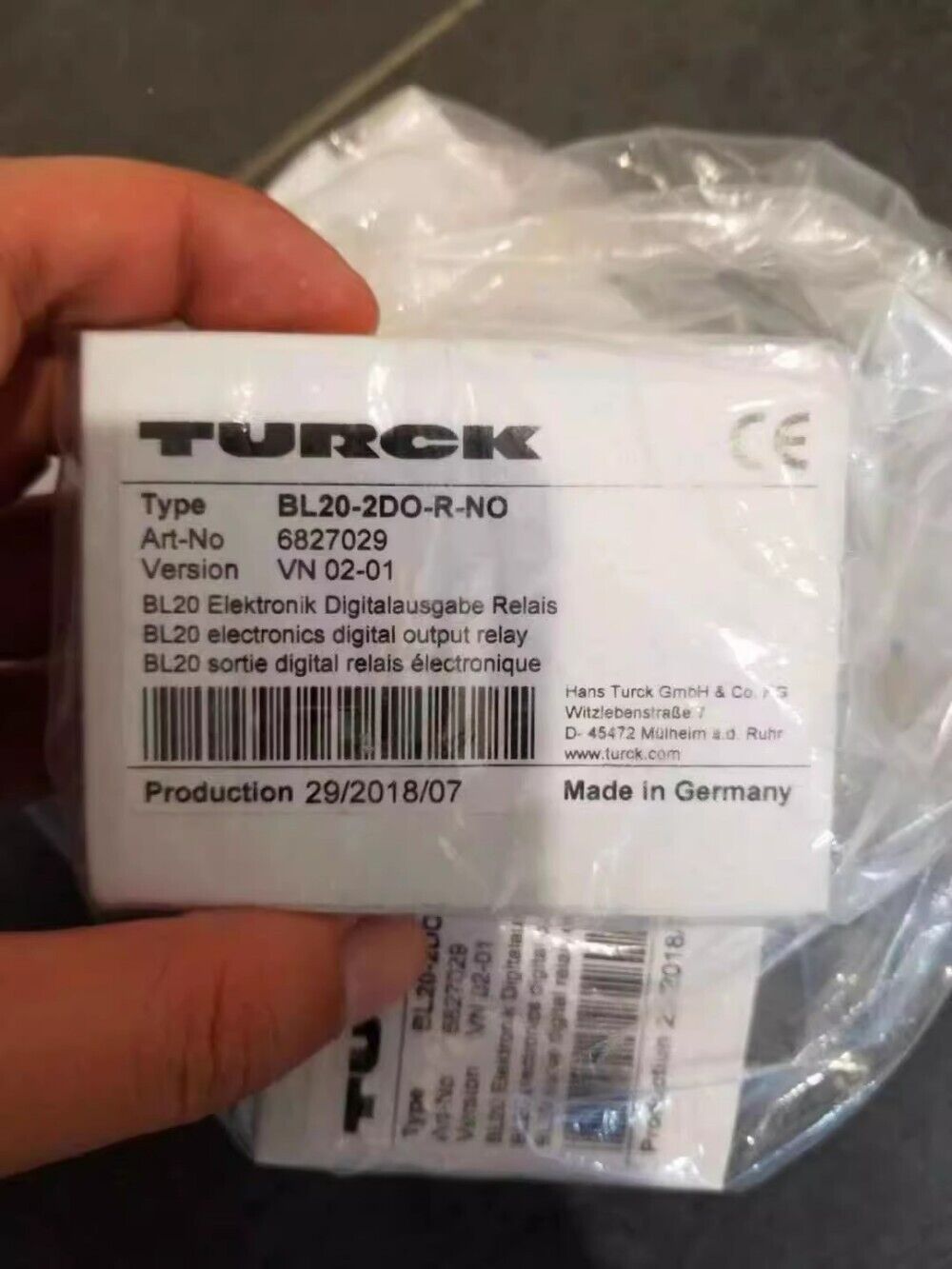 Turck BL20-2DO-R-NO Module - TURCK