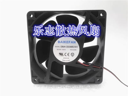 BAIKEFAN DBA12038B24H 12038 DC24V 0.61A 12CM 2-wire Inverter Cooling Fan