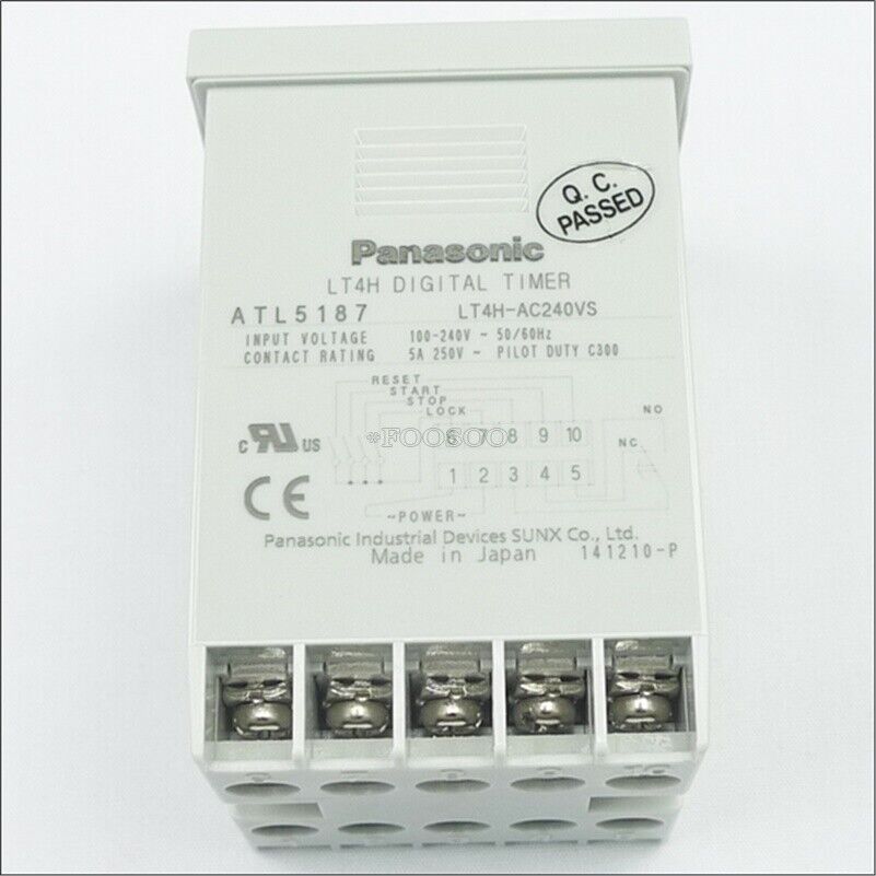 Panasonic LT4H Timer AT240V Built-in Timer 1Pcs Compact Design Timer with 240V AC Input - PANASONIC