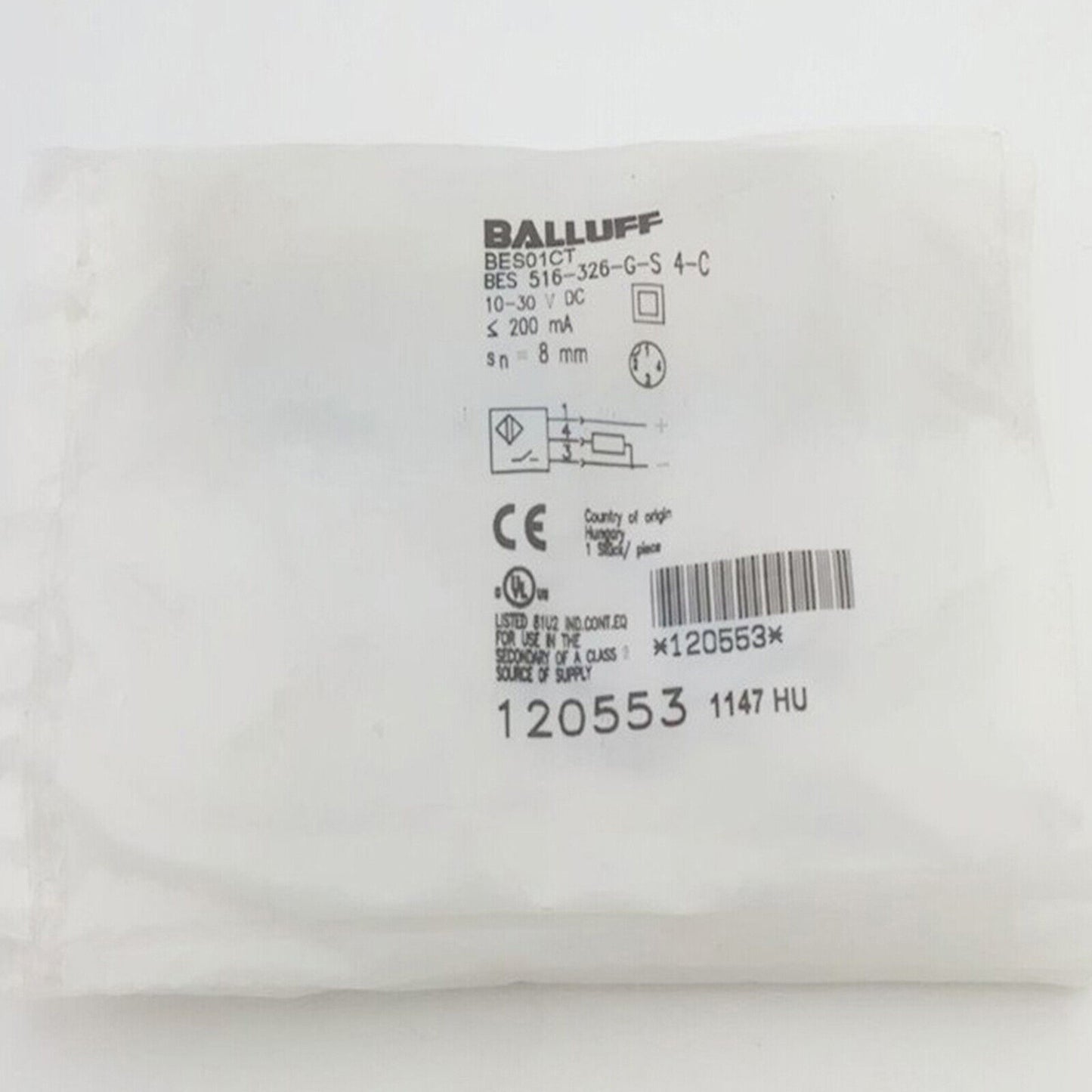 Proximity Switch for Balluff BES 516-326-G-S 4-C - BALLUFF