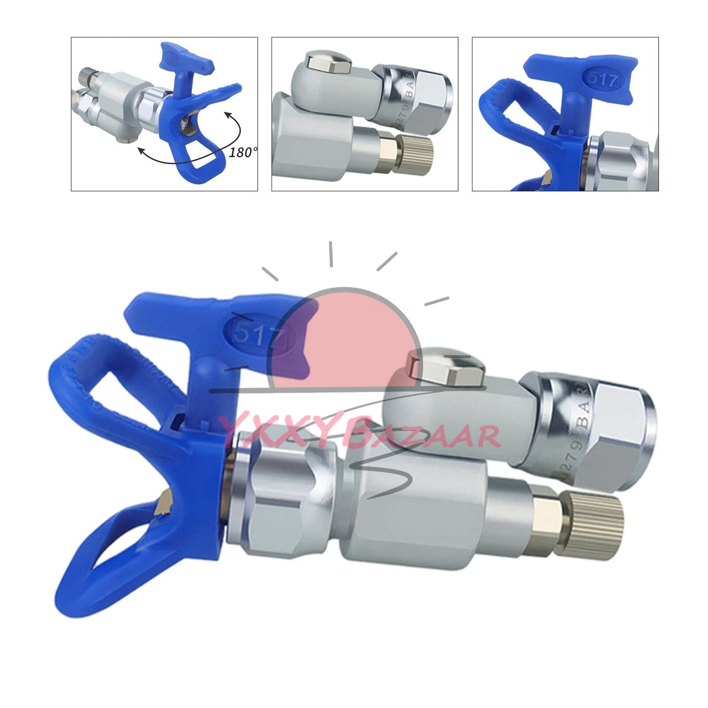 Clean Shot Shut-Off Valve 287030 For Paint Gun Pole Extensions With 517 Tip