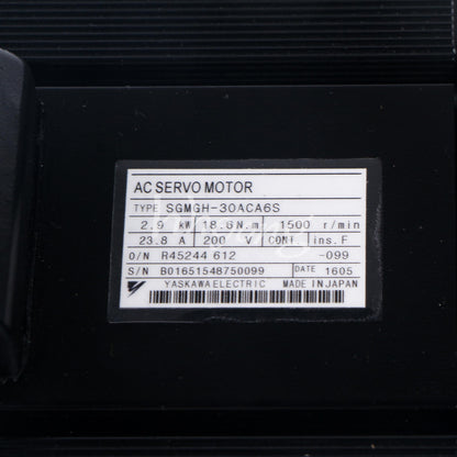 YASKAWA AC Servo Motor SGMGH30ACA6S - YASKAWA