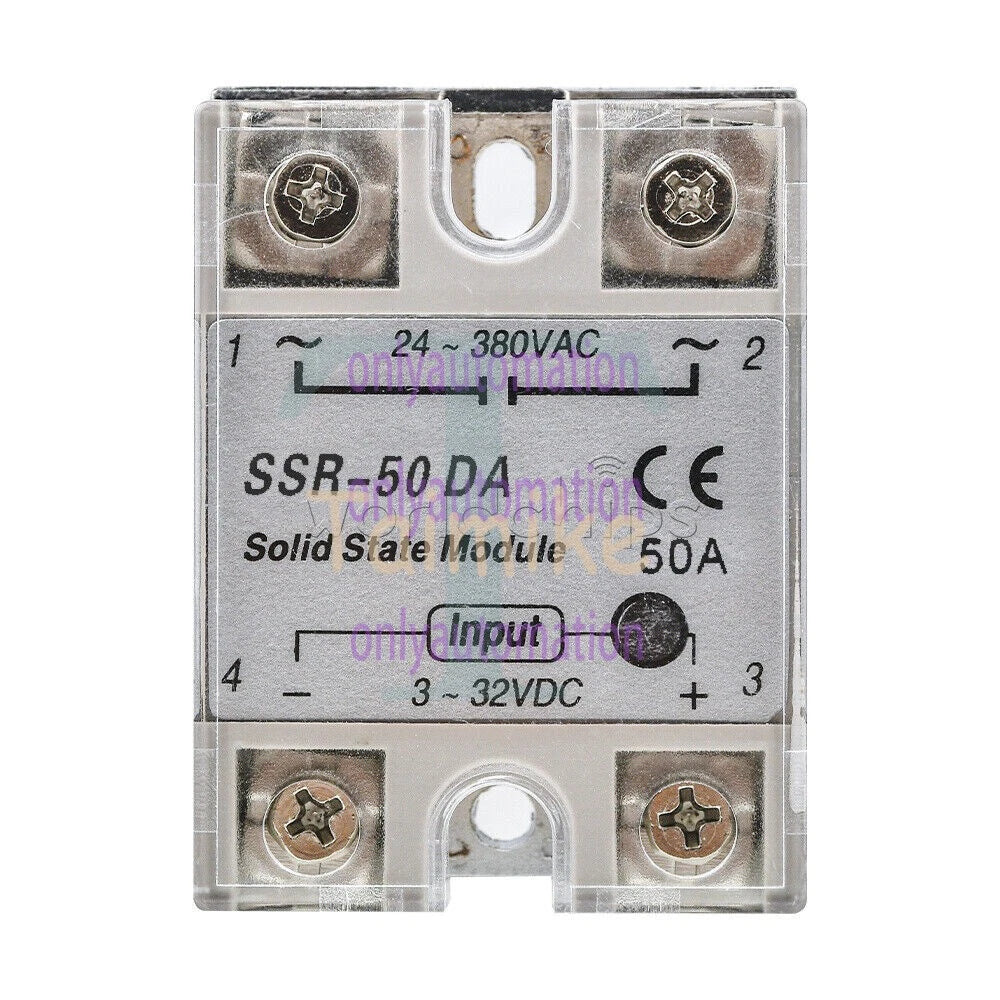 25A/40A/60A SSR-25DA/40DA/60DA Fotek Solid State Relay Module Alloy Heat Sink N!