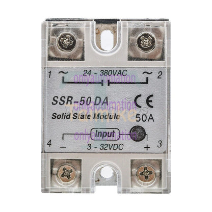25A/40A/60A SSR-25DA/40DA/60DA Fotek Solid State Relay Module Alloy Heat Sink N!