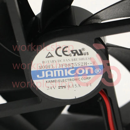 1PCS Jamicon JF0825S2H-R Inverter Silent Fan DC 24V 0.15A 80*80*25mm 2wire #US