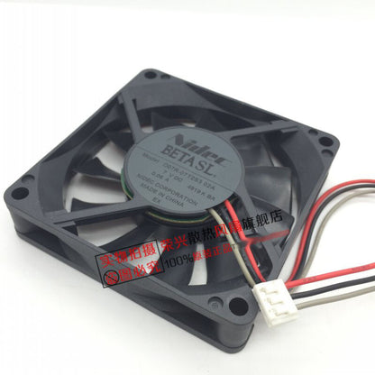 NIDEC D07R-07T2S3 02A DC7V 0.05A 7CM 7015 3-wire cooling fan
