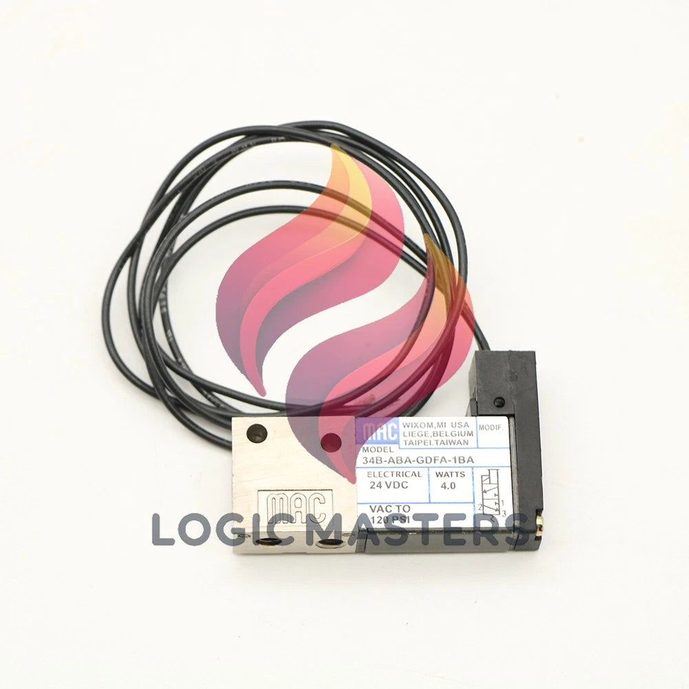 MAC 34B-ABA-GDFA-1BA Solenoid Valve 24VDC 1pcs