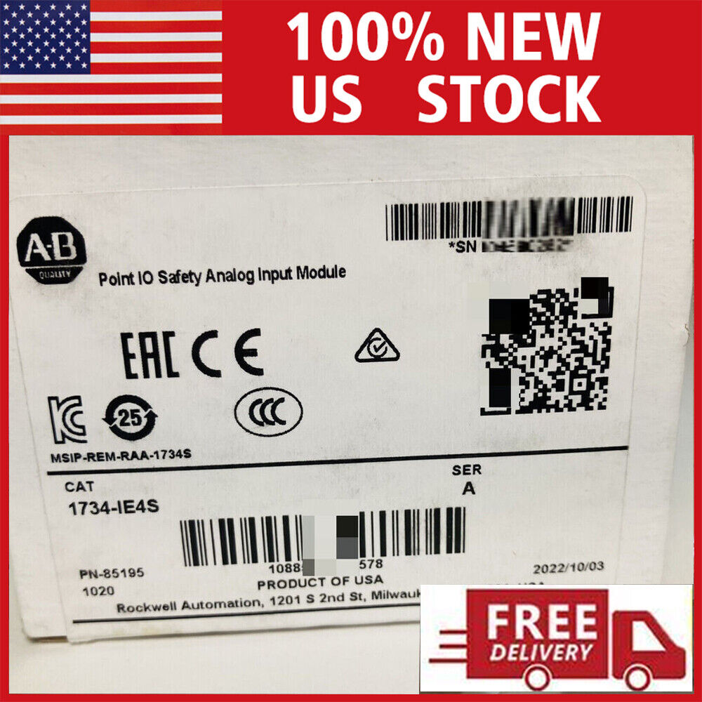 New Safety Factory Sealed AB 1734-IE4S SafetyGuard 4-Channel Analog Input - SAFETY FACTORY SEALED