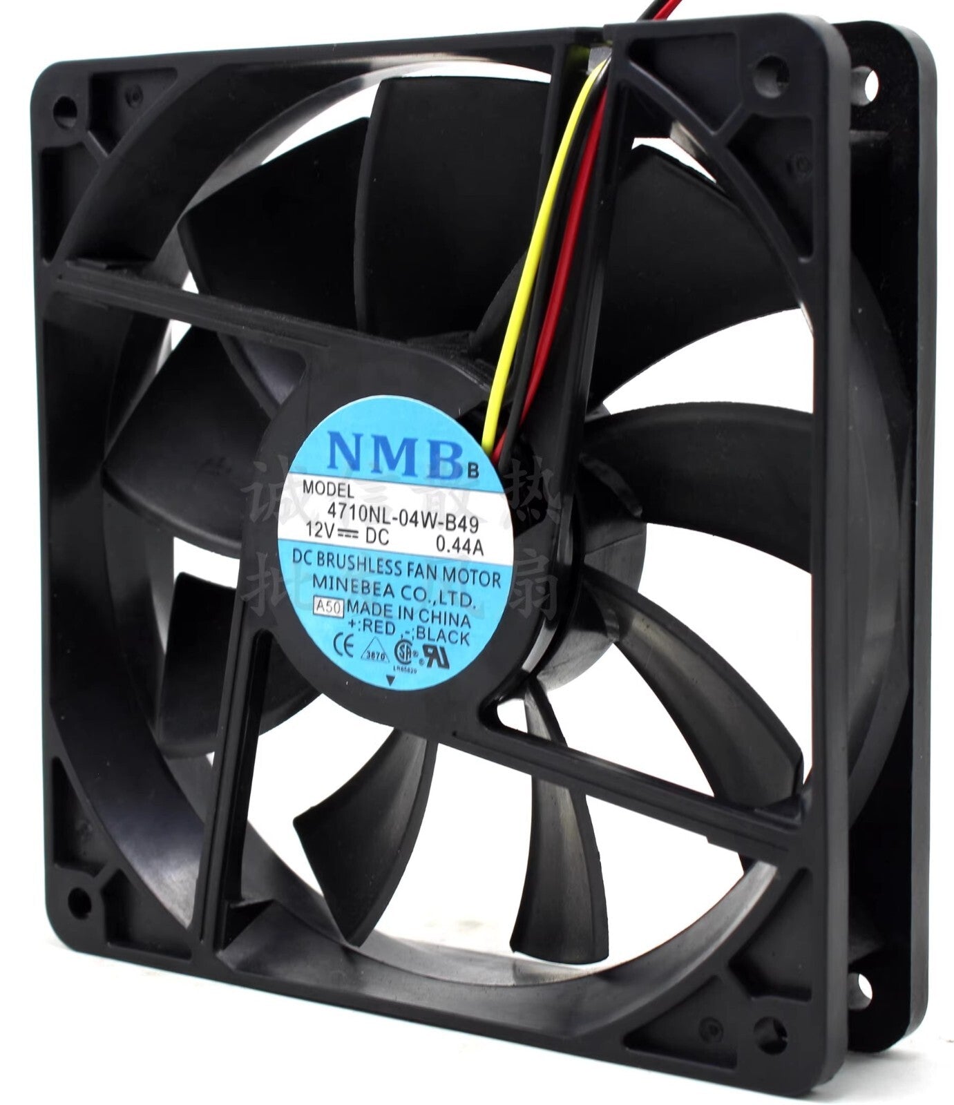 NMB 4710NL-04W-B49 12025 DC12V 0.44A 12CM 3-Wire Inverter Cooling Fan