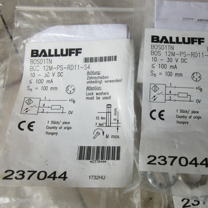 BOS 12M-PS-RD11-S4 Photoelectric Sensor - BALLUFF