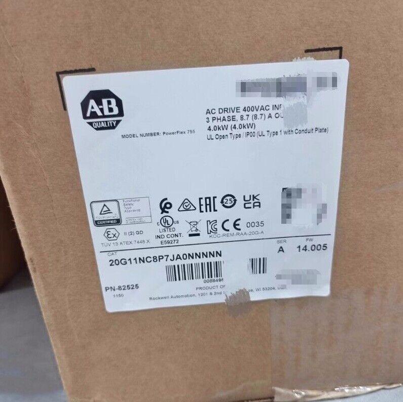 Allen Bradley 20G11NC8P7JA0NNNNN Air Cooled 755AC Drive, Powerful AC Drive for Industrial Applications, Enhanced Cooling System for High Efficiency Performance - ALLEN BRADLEY