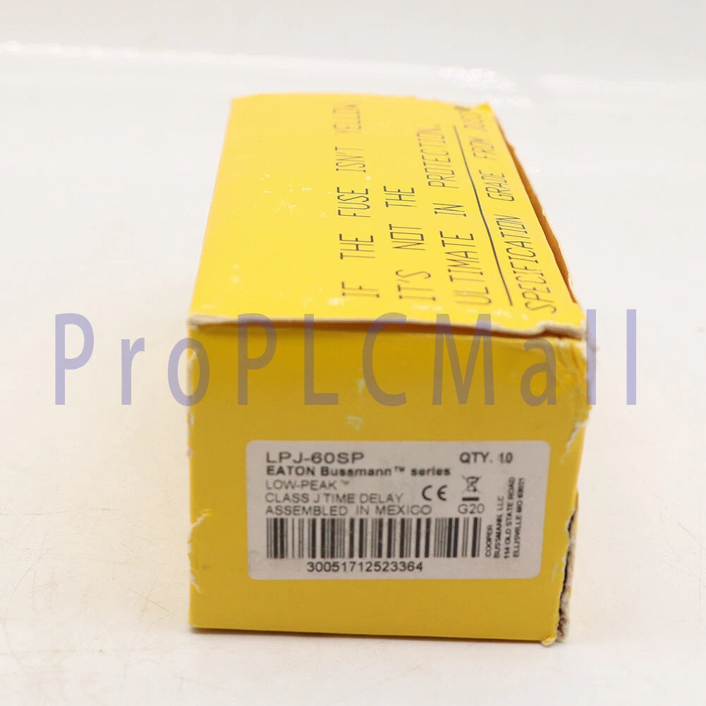 10PCS Bussmann LPJ-60SP (LPJ60SP) Fuse 60A Time Delay Class J Dual Element 600V