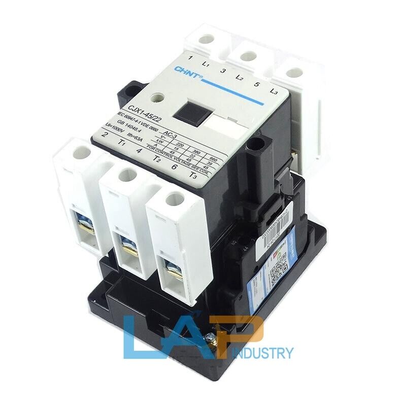 New 1PCS CHNT AC Contactor CJX1-45/22 220V - UNSPECIFIED