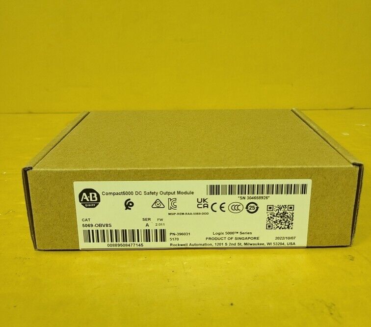 2023 New Sealed Allen Bradley 5069-OBV8S Compact 8-Ch Safety Output Module - ALLEN BRADLEY