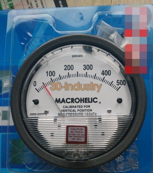 Macrohelic 2000 Differential Pressure Gauge 0-500 Pa - New Model - MACROHELIC