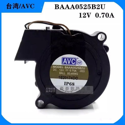 AVC BAAA0525B2U 5025 DC12V 0.70A 5CM 2-Wire Turbo Cooling Fan