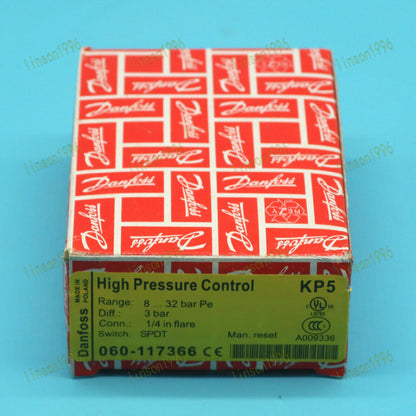 High-Pressure Control Switch, 1PC KP5 060-117366, in Stock - DANFOSS