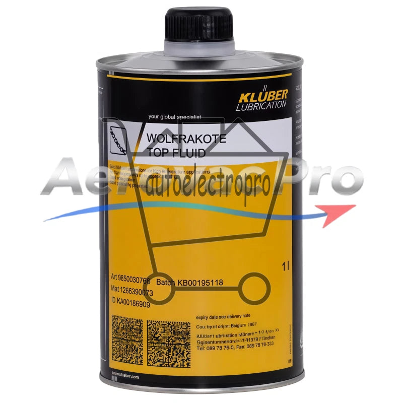 1PCS KLUBER Lubrication WOLFRAKOTE TOP FLUID 1L (13 oz) free shipping