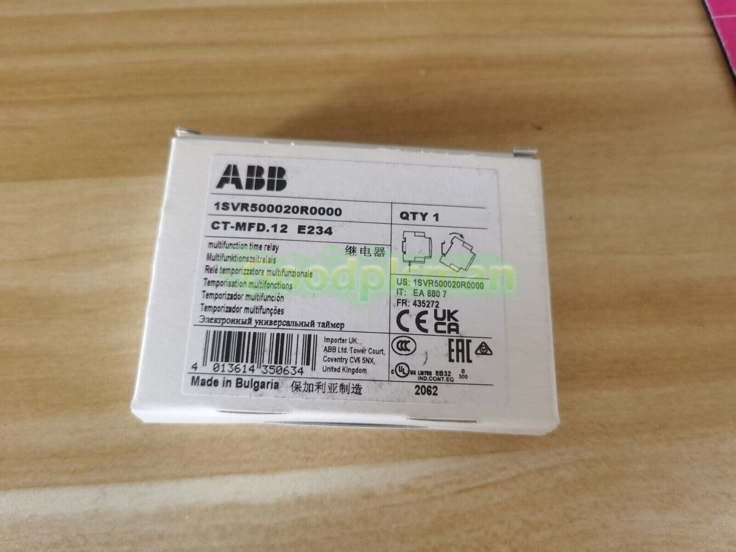 1PCS ABB CT-MFD.12 E234 1SVR500020R0000 Time Relay 0.05s-100h In Box