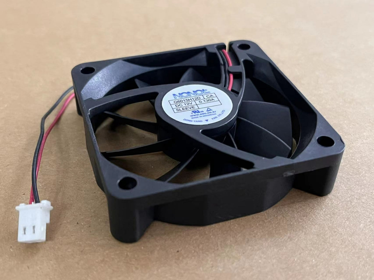 new 1PC NONOISE G6015H12D CA DC12V 0.130A 60*15MM 6CM silent cooling fan