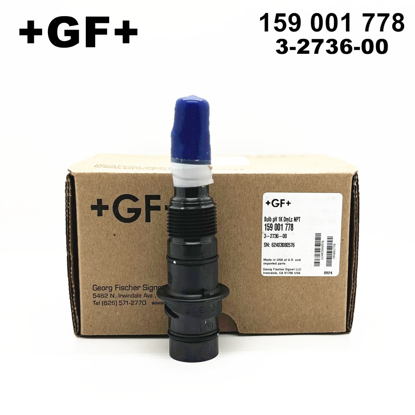 new +GF+Signet 159 001 778 3-2736-00 Electrode PH Sensor Probe - +GF+SIGNET
