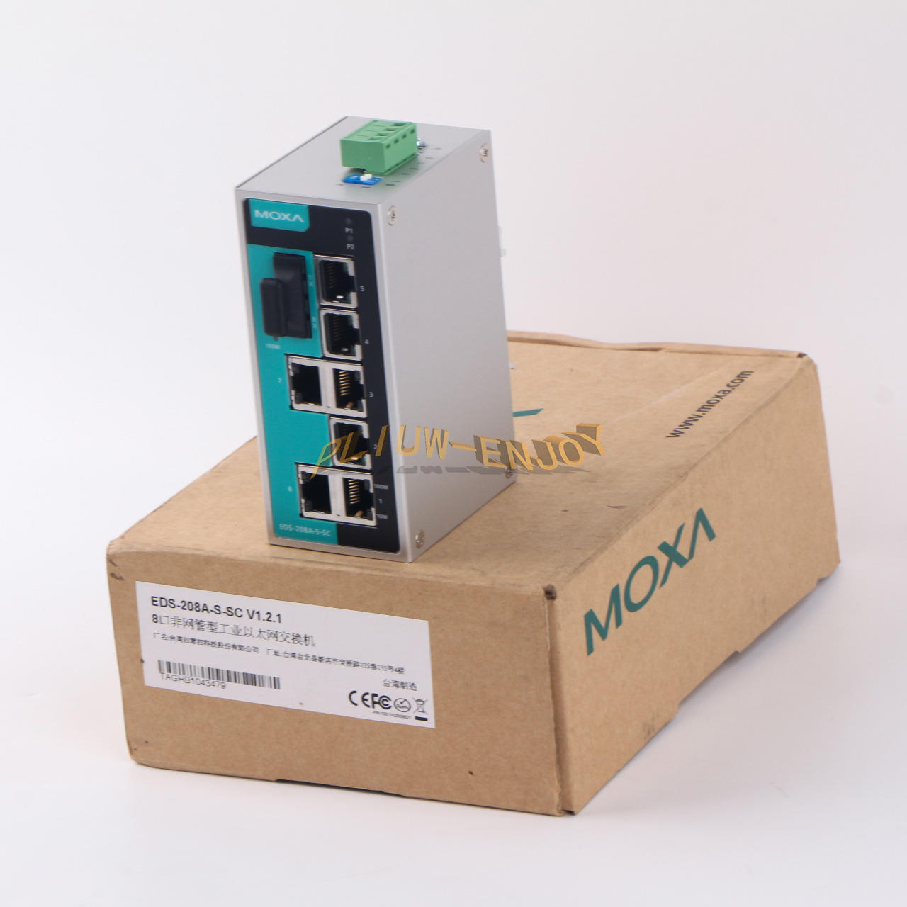 new 1PCS   MOXA EDS-208A-S-SC Industrial Ethernet switch