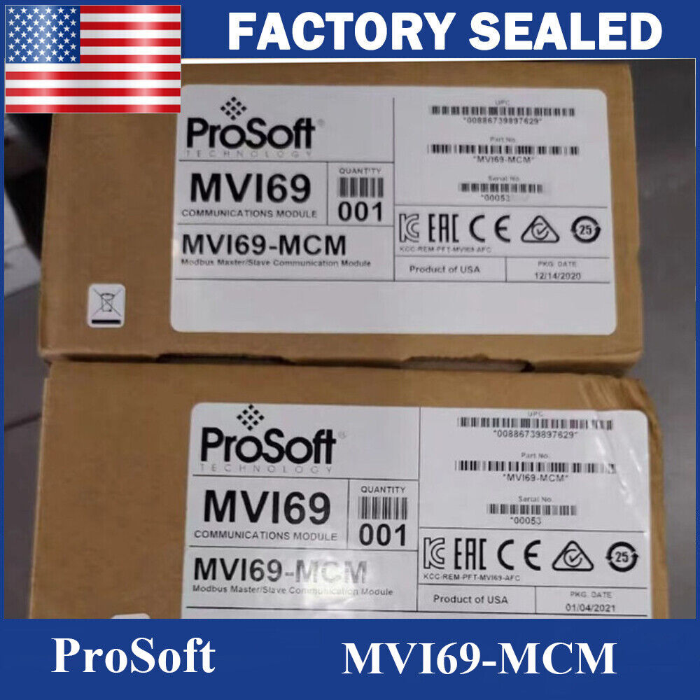 New ProSoft MVI69-MCM Modbus Master/Slave Communication Module US - PROSOFT