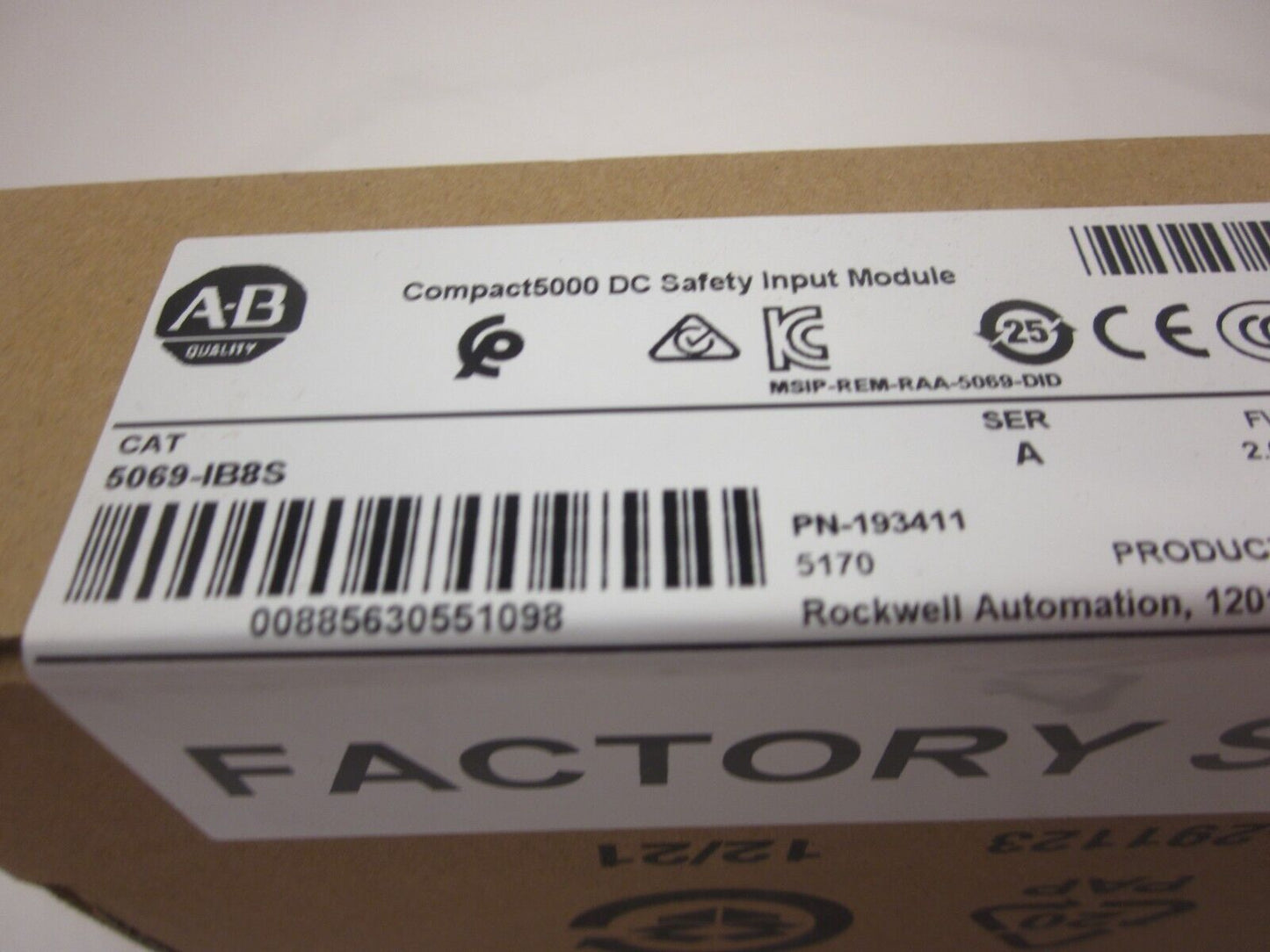 1-Unit NEW Allen Bradley 5069-IB8S Compact DC Safety Input - ALLEN BRADLEY