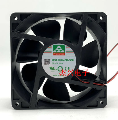 Protechnic MGA12024ZB-O38I 12CM 24V 0.8A 120*120*38MM Ball Fan
