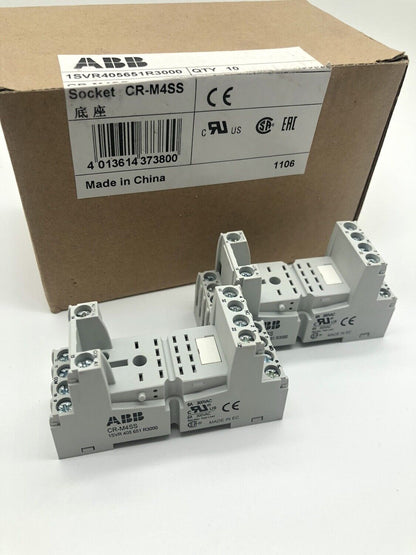 10PCS/1Box  ABB CR-M4SS CRM4SS Relay Bases In Box