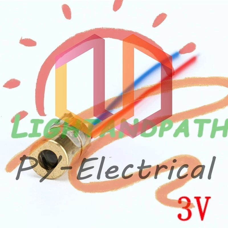 10/100pcs 650nm 6mm 3V/5V 5mW Adjustable Laser Dot Diode Module Red Copper Head