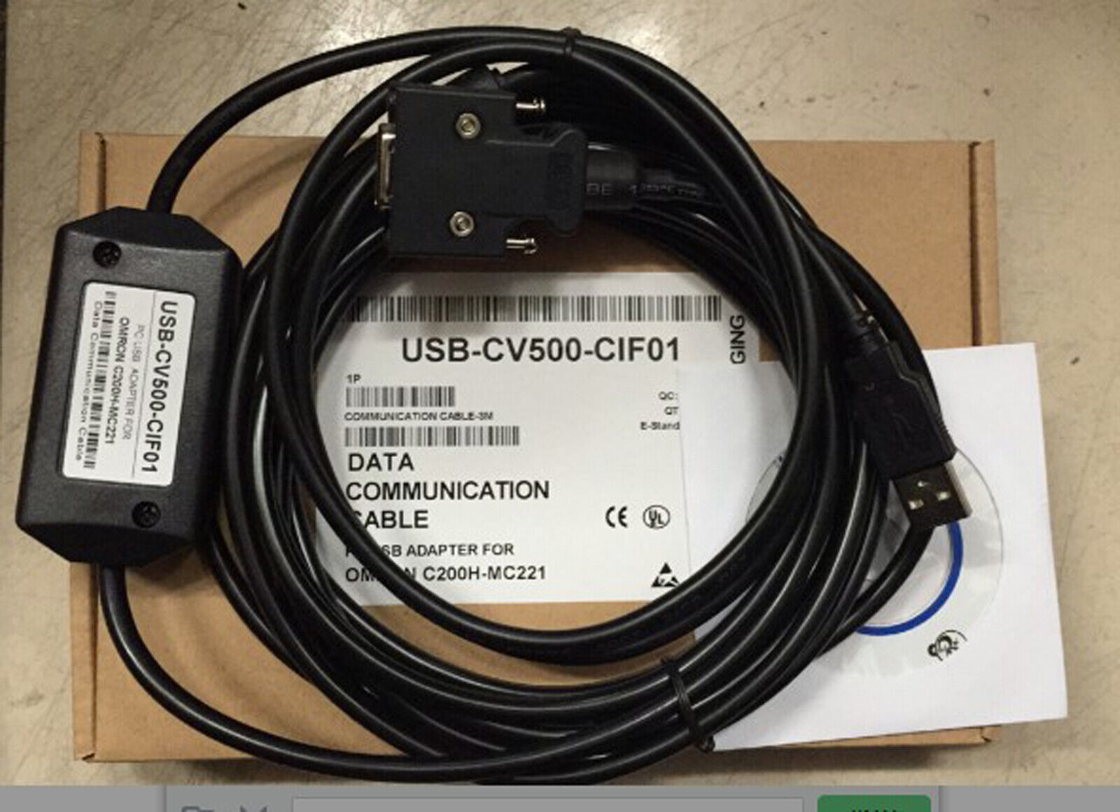 Omron USB-CV500-CIF01 Debug Programming Cable for Omron CF000-01000000000 - OMRON