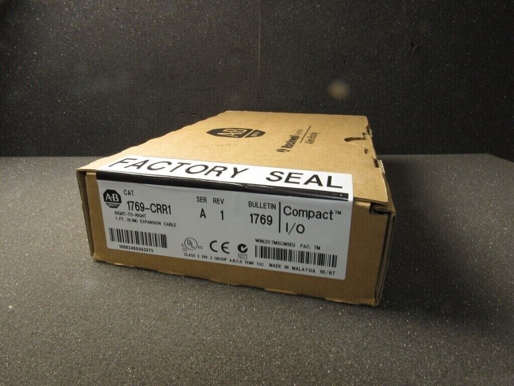 2023 New Allen-Bradley 1769-CRR1 Right-to-Right Cable Surplus SEALED SHIP - ALLEN-BRADLEY
