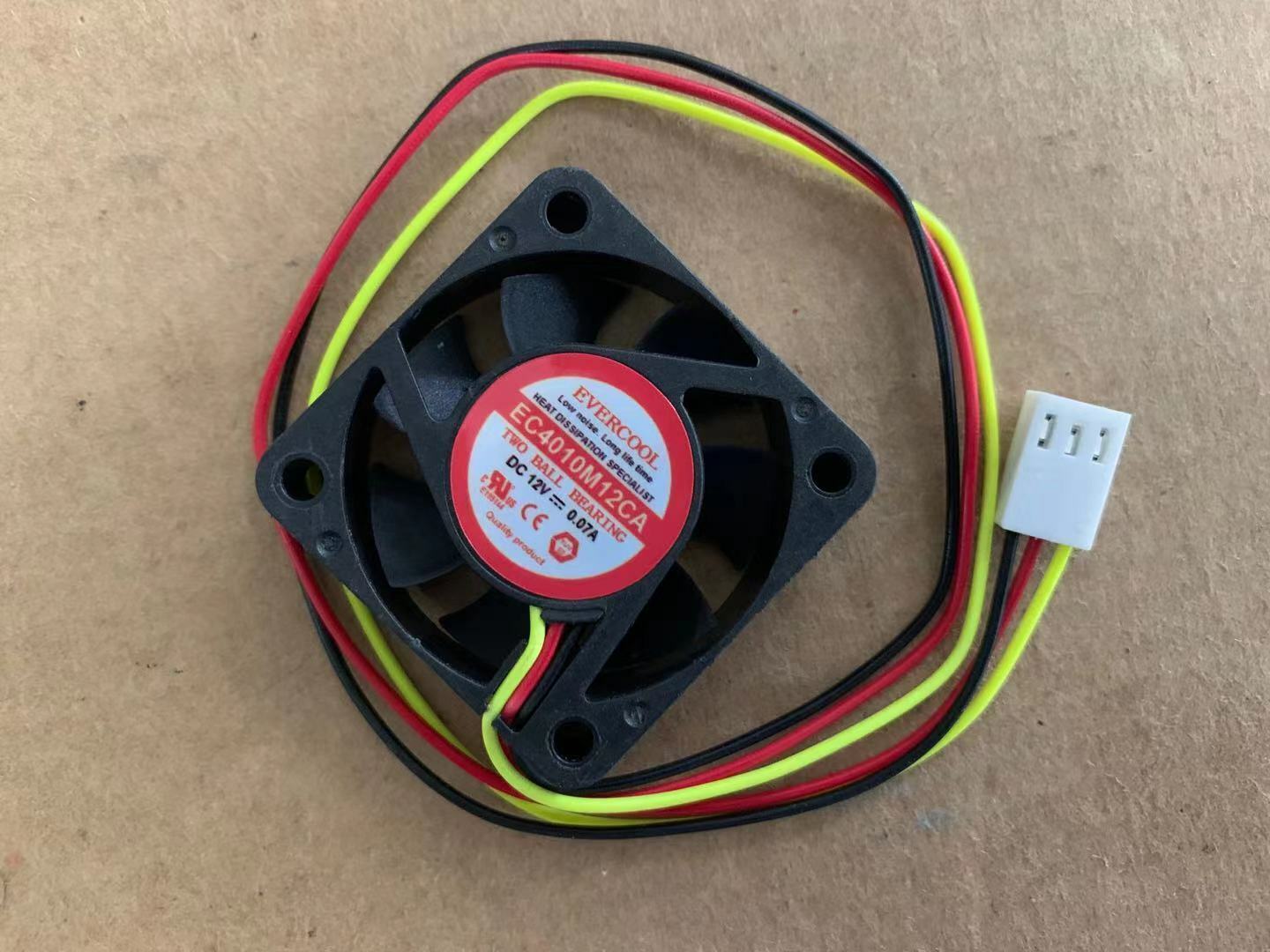 new EVERCOOL EC4010M12CA Mute cooling fan DC12V 0.07A 40*40*10mm 3wire