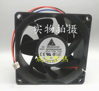 1pcs Delta QFR0824GHE 8038 24V 0.60A 8CM inverter fan 3pin