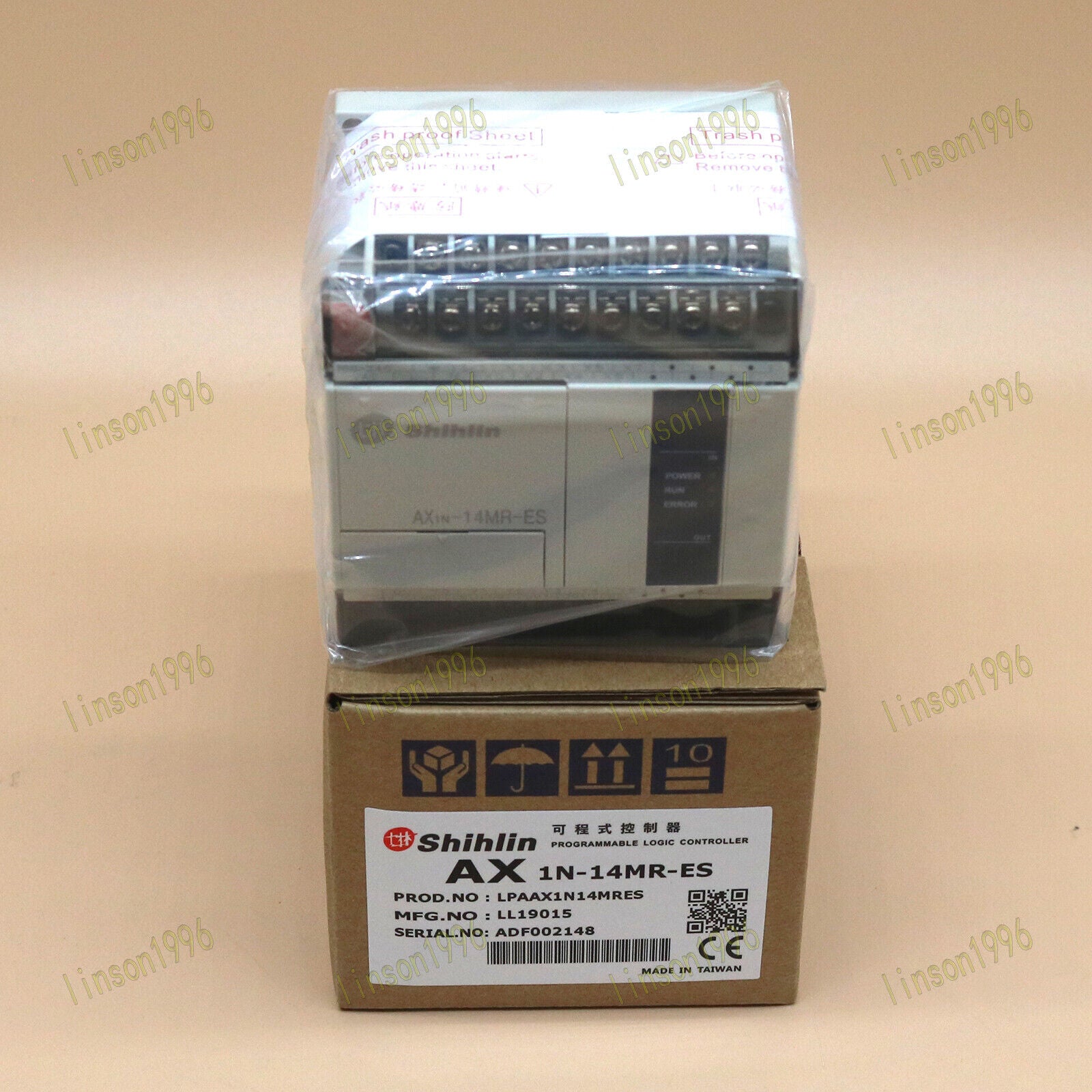 new 1PC  AX1N-14MR-ES For Shihlin programmable controller One year Shihlin