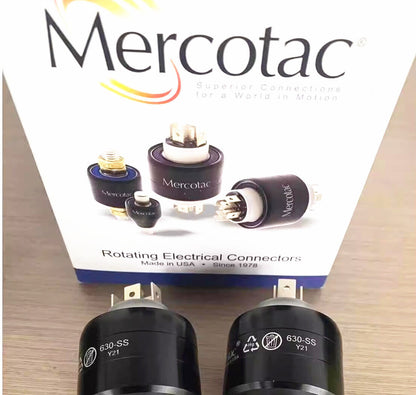 new 1pcs MERCOTAC Mercury Conductive Slip Ring 630-SS Black Rotary Connector - MERCOTAC