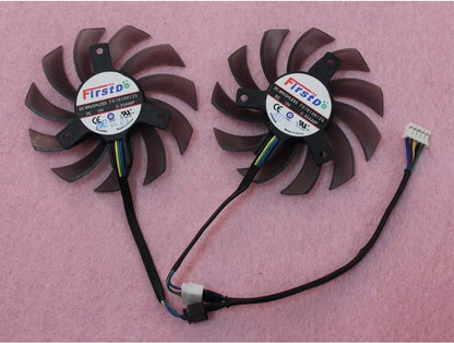 new 75mm ASUS GTX 660 670 770 R9-270X DCII Graphics Card Fan Replacement 5Pin R182b